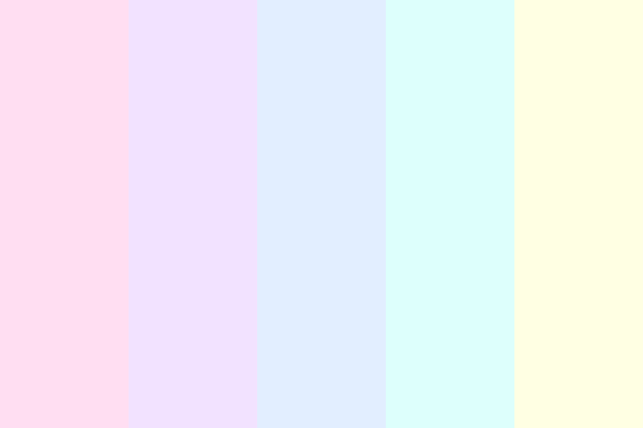 kawaii pastel color palette
