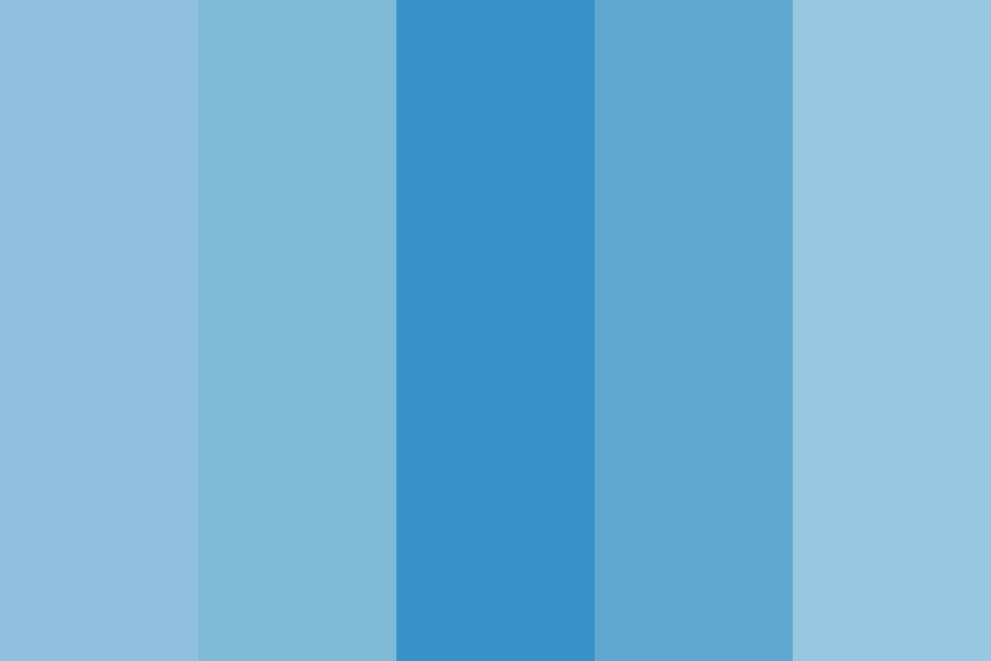 True Aqua Blue Color Palette