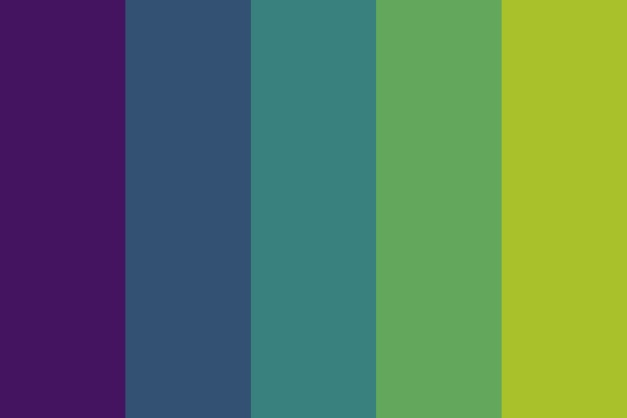 Dark Purple To Green Gradient Color Palette