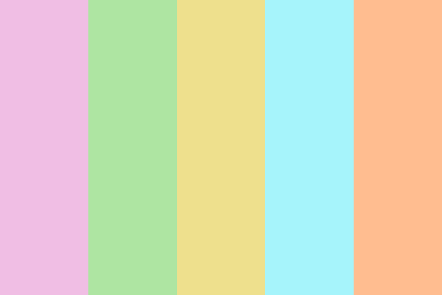 Pastel colours - By Jelly color palette