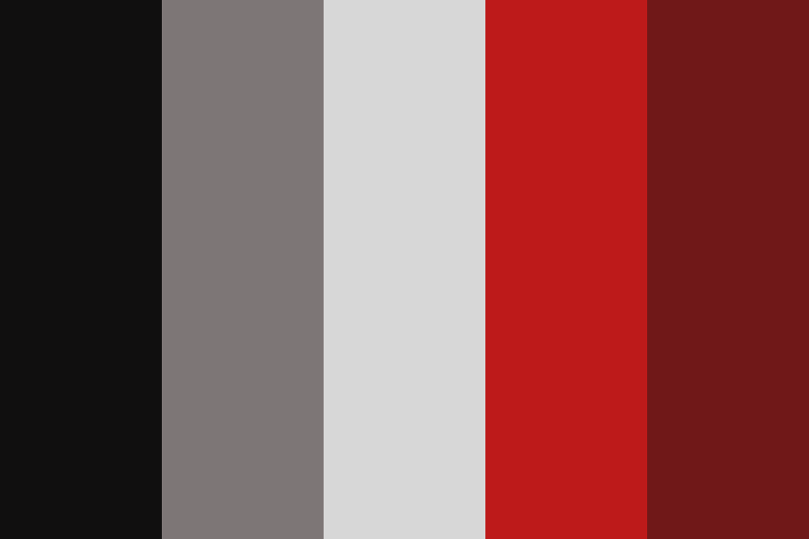 Black Gray Red Color Palette