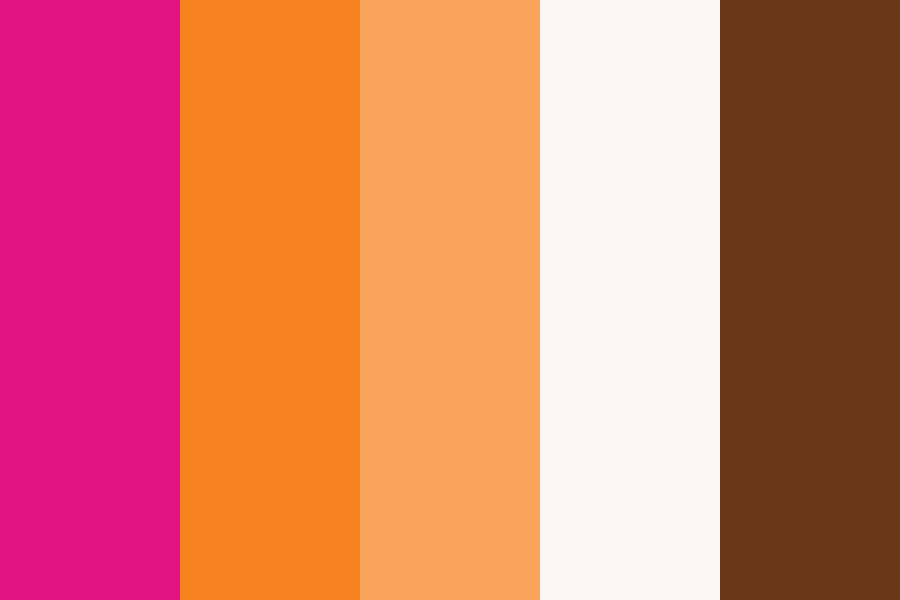 dunkin donuts color palette