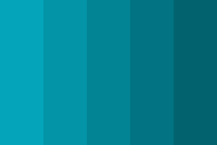 Aqua Blue Color Palette
