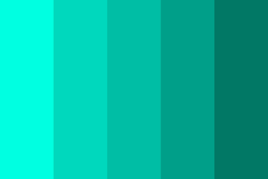 Aqua Blue Green Color Palette